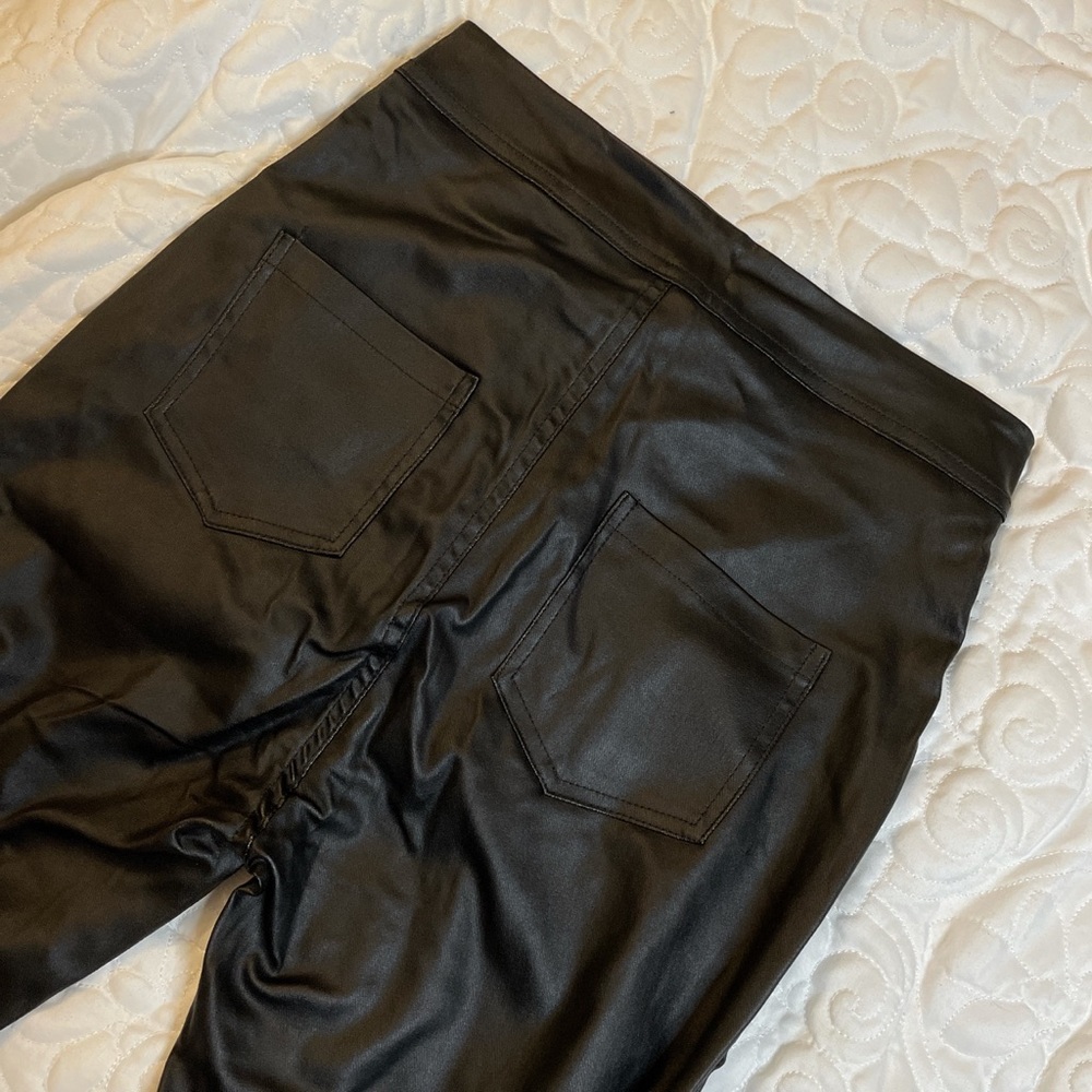 SHEIN black leather pants